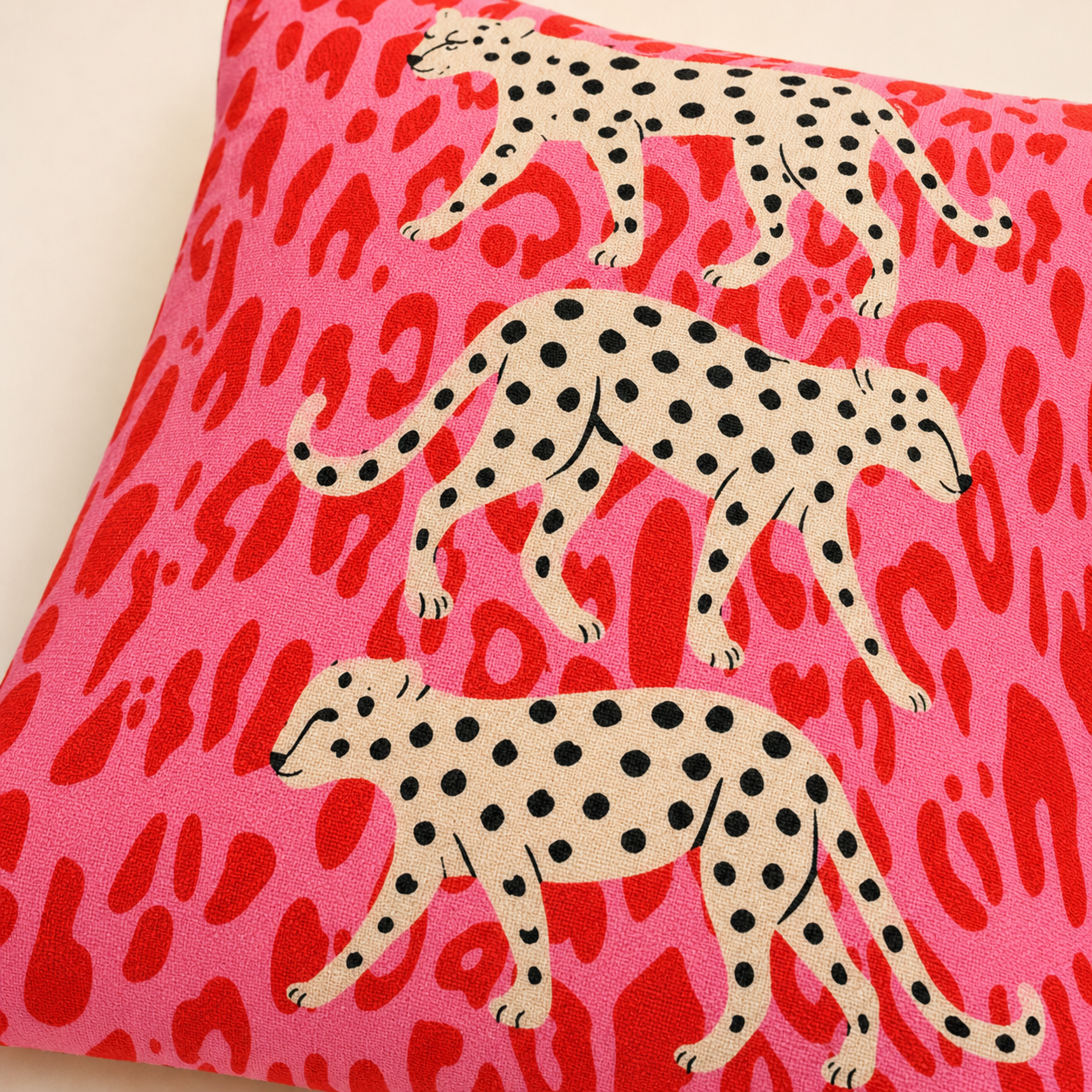Leopard Trio Cushion Cover