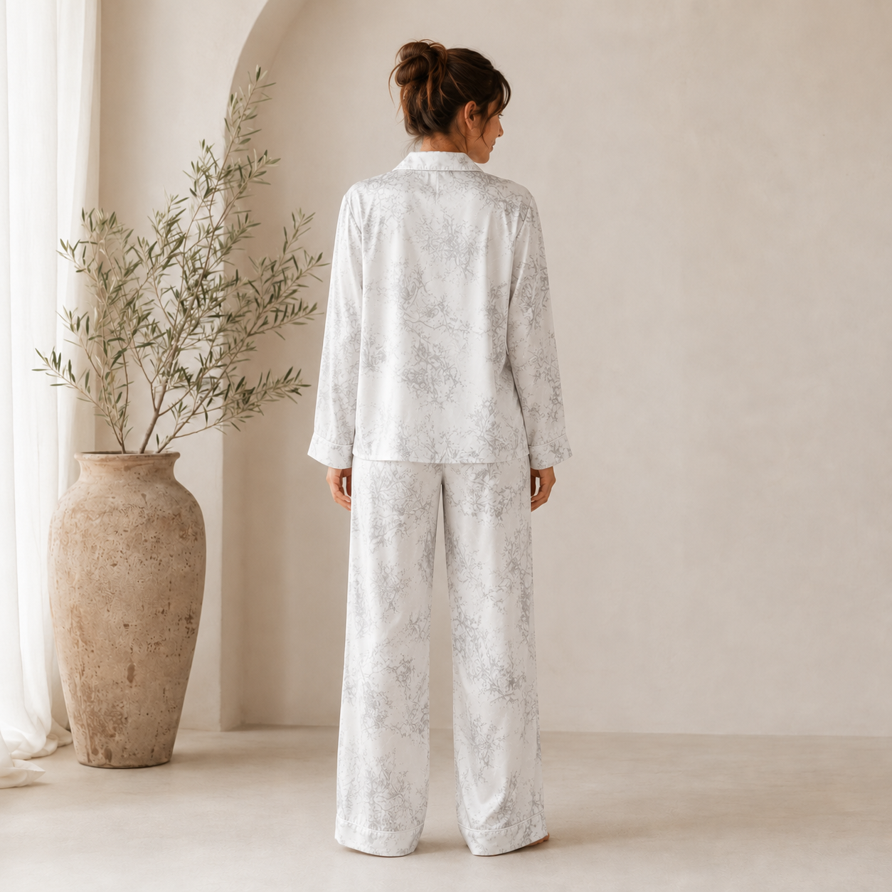 Satin Pyjama Set — Luxury Homewear