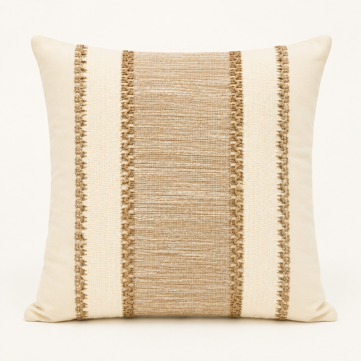 Jute Centre Panel Cushion Cover