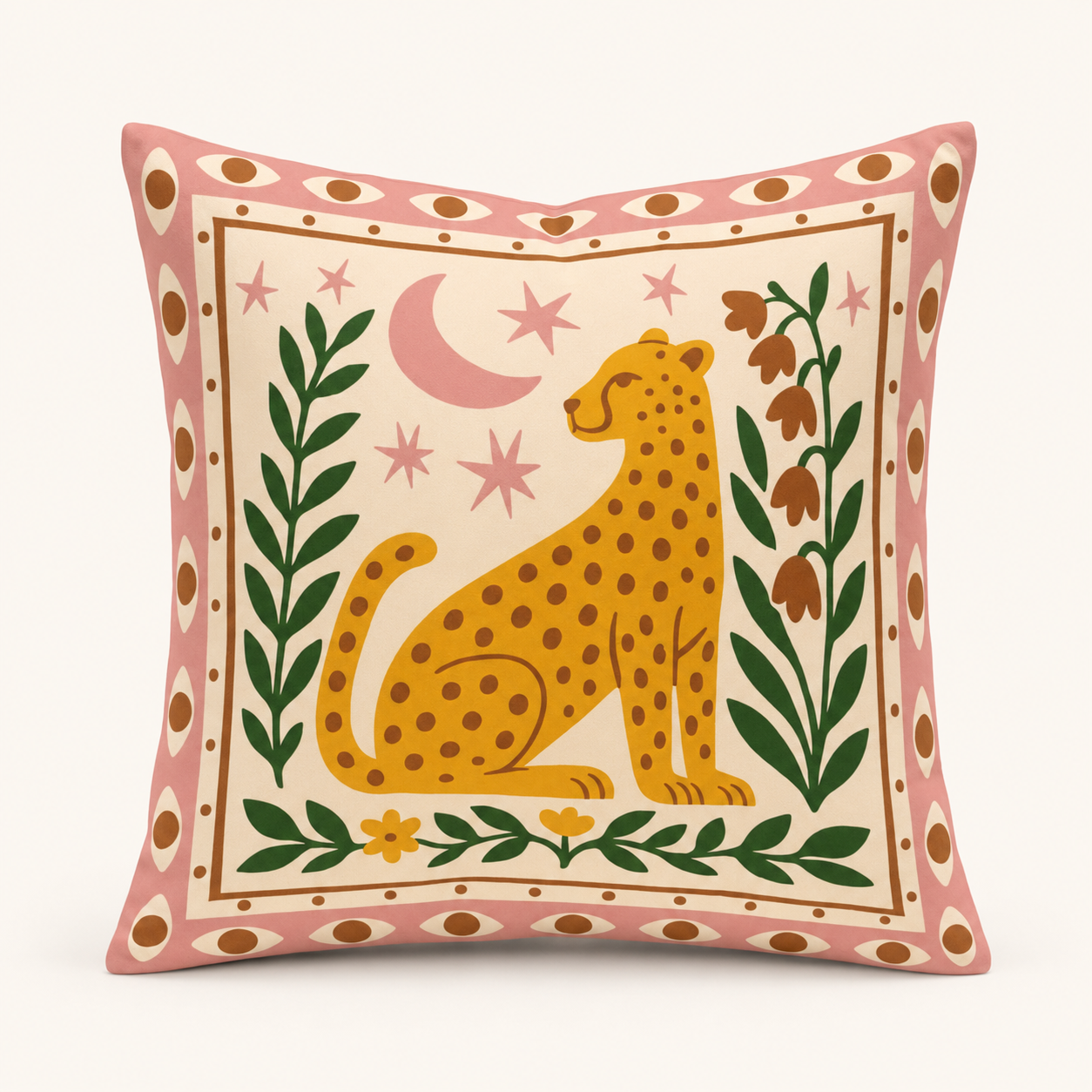 Moonlit Leopard Cushion Cover