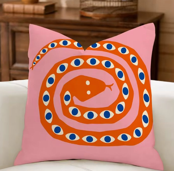Serpent Eyes Cushion Cover