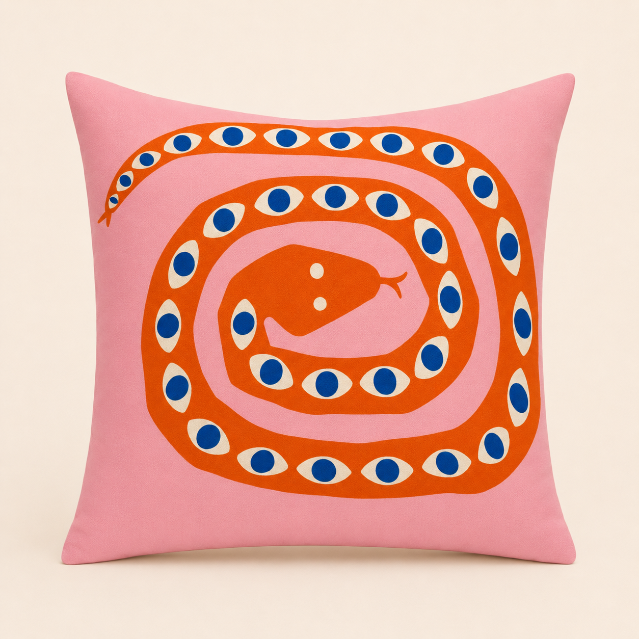 Serpent Eyes Cushion Cover