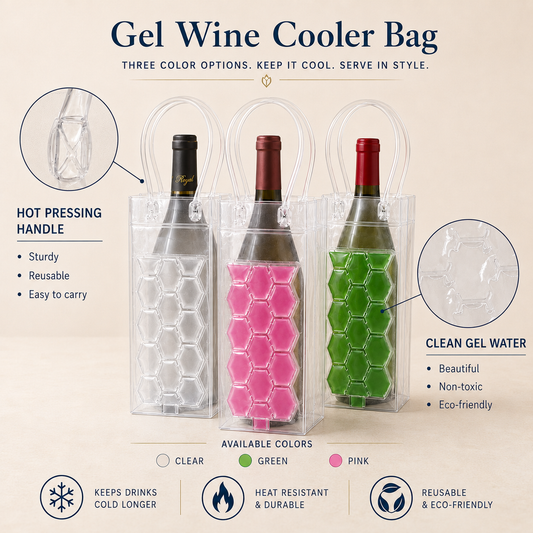 Ice Chiller Bag for Wine Bottle Cooler