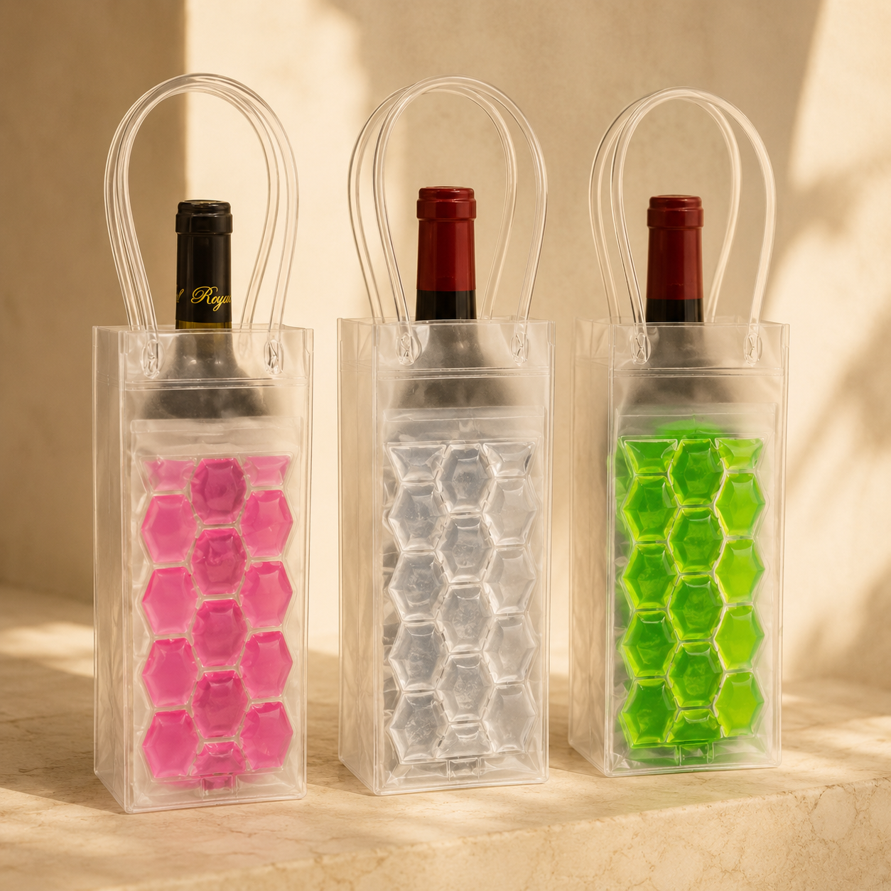 Ice Chiller Bag for Wine Bottle Cooler