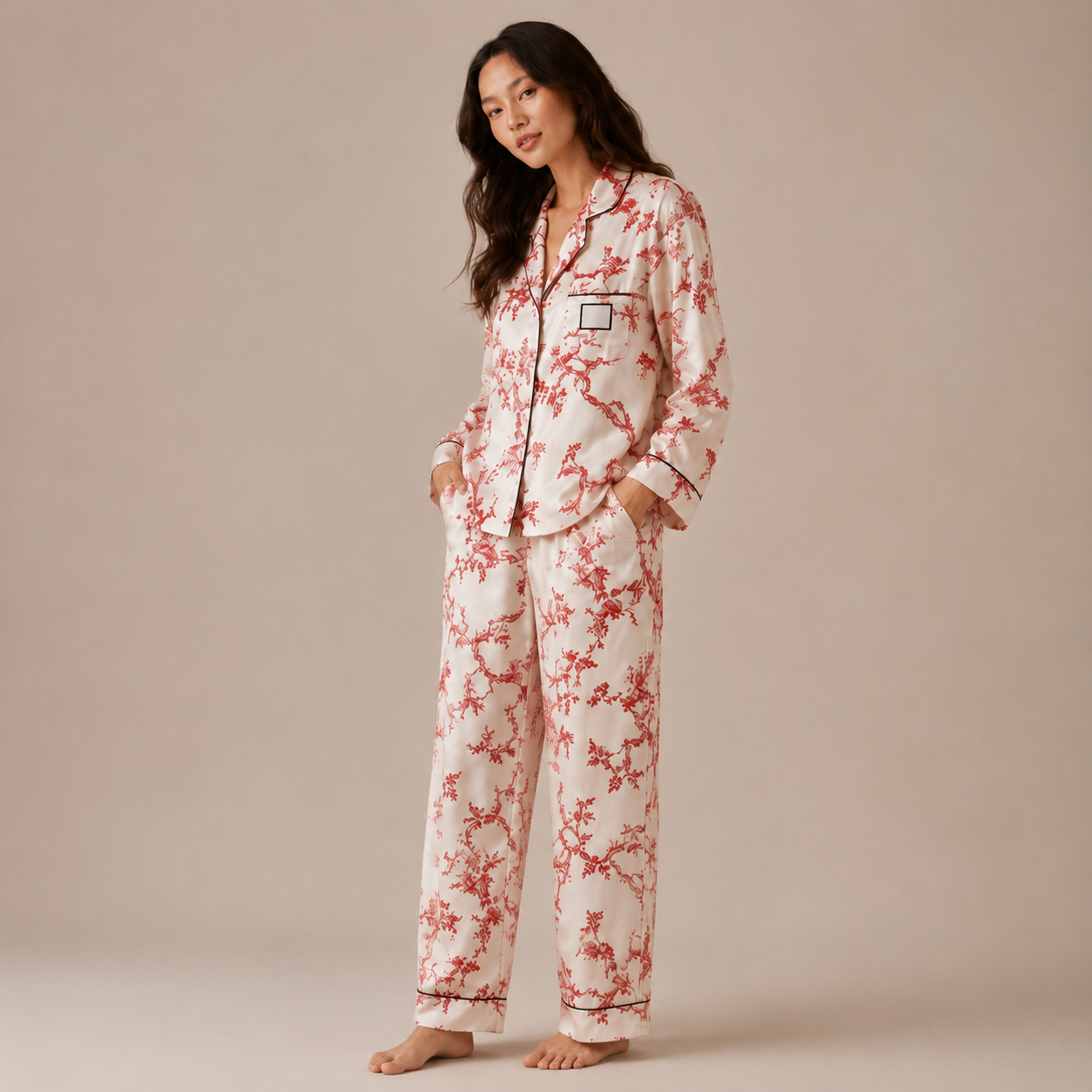 Satin Pyjama Set — Luxury Homewear