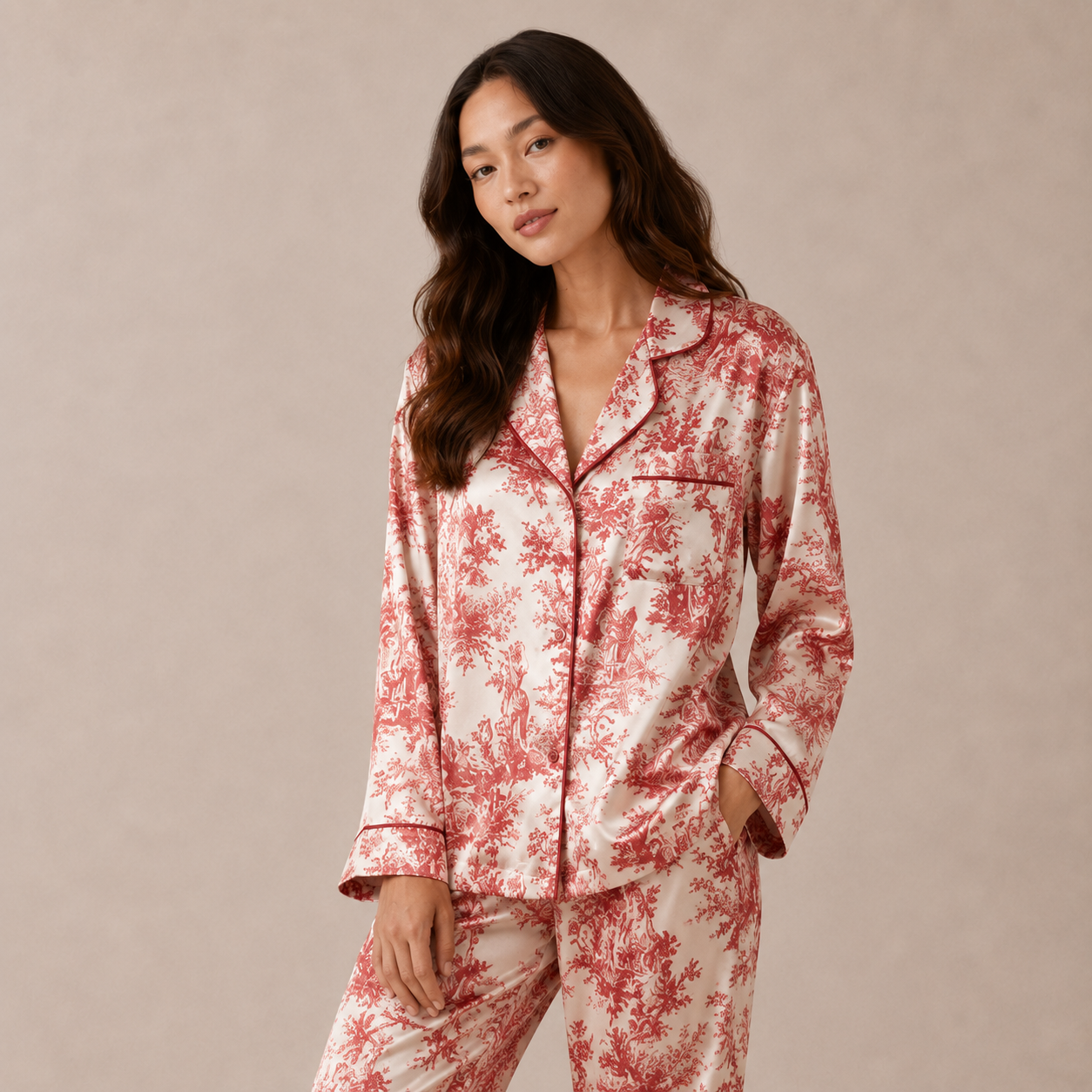Satin Pyjama Set — Luxury Homewear