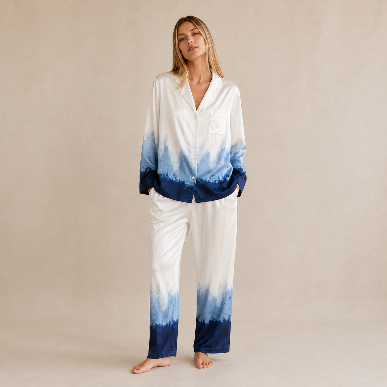 Satin Pyjama Set — Luxury Homewear