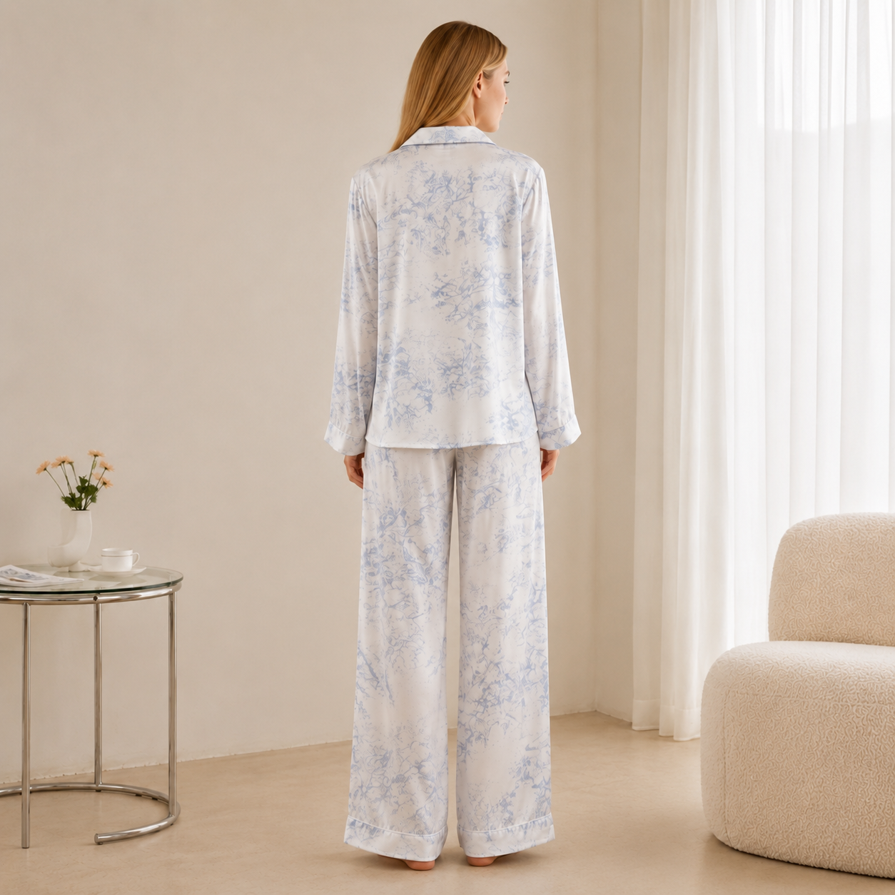 Satin Pyjama Set — Luxury Homewear
