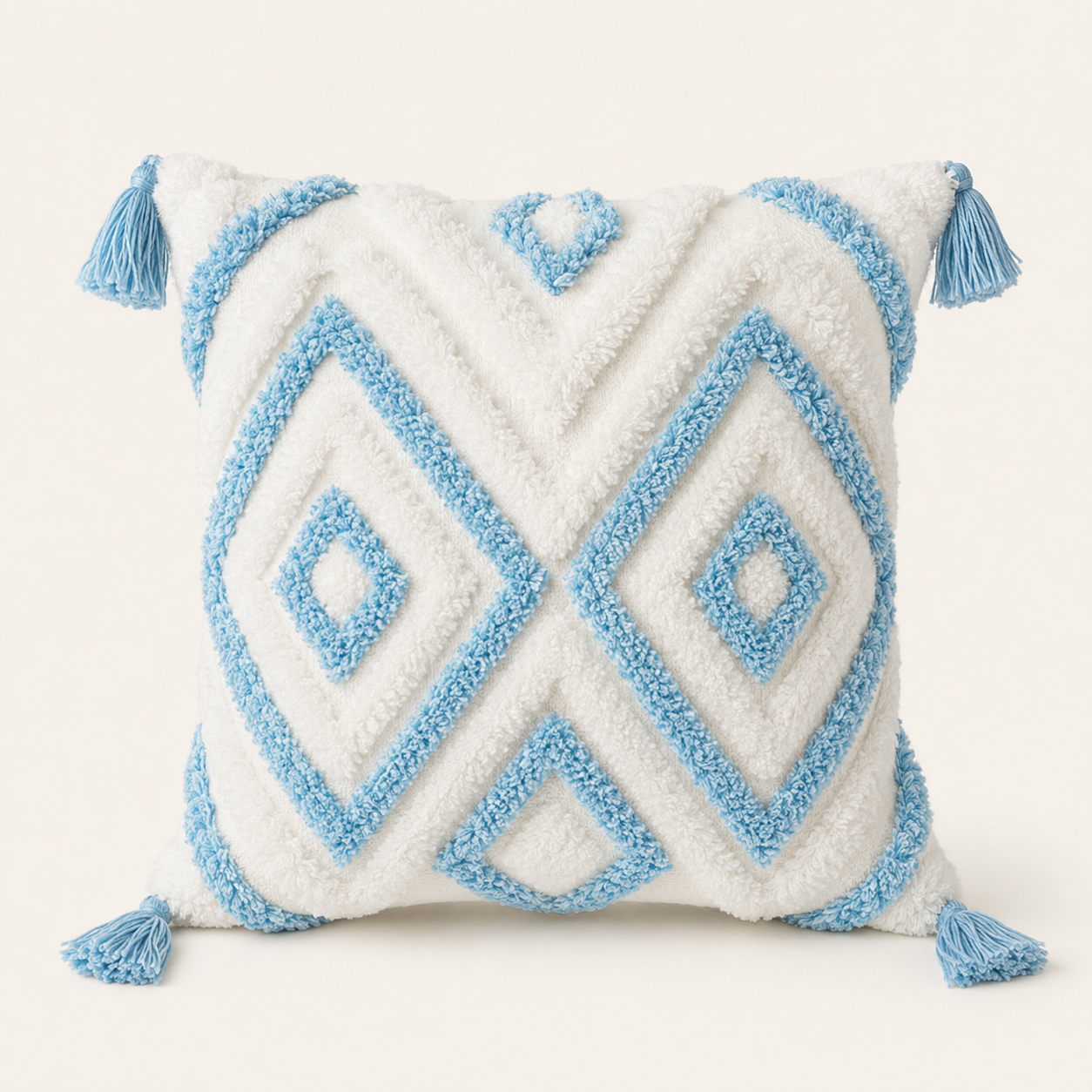 Sky Diamond Tufted Cushion Cover