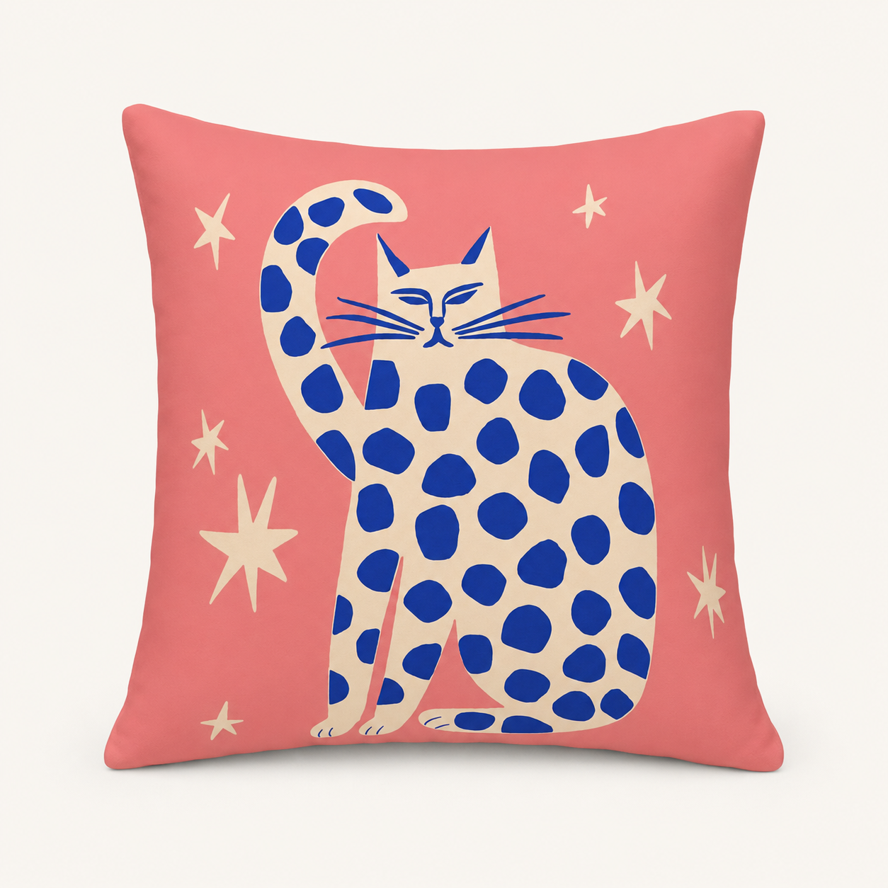 Starry Cat Cushion Cover