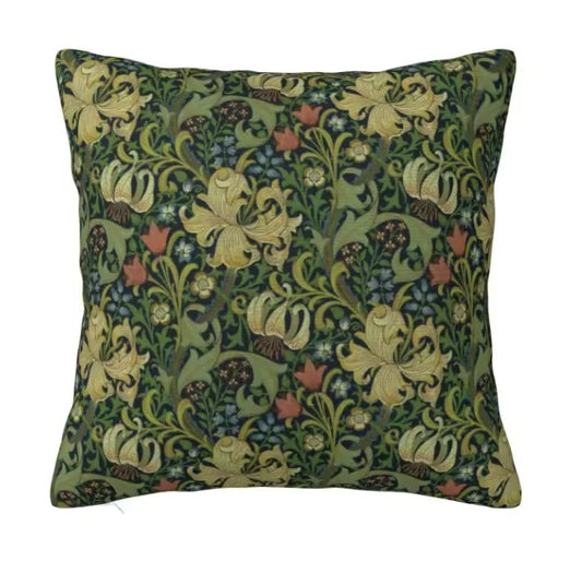 Golden Lily Cushion Cover